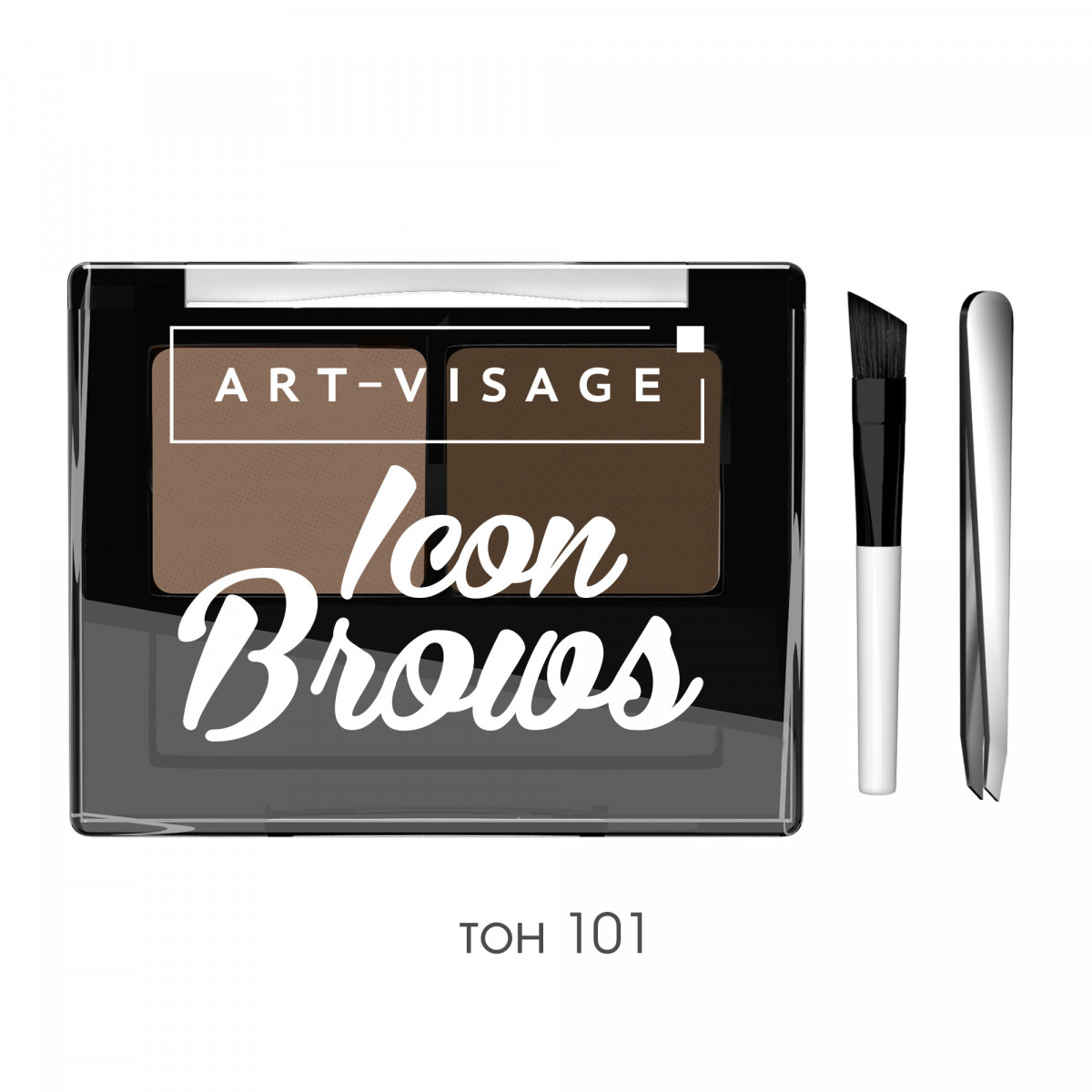 ART-VISAGE Двойные монохромные тени для бровей "ICON BROWS ...